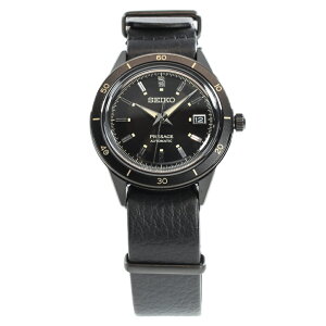 SEIKO PRESAGE SRPH95J1 �v���U�[�W�� Style60's �����Y �I�[�g�}�`�b�N �u���b�N ���U�[ �r���v �v���[���g �M�t�g 1�N�ۏ� ��������