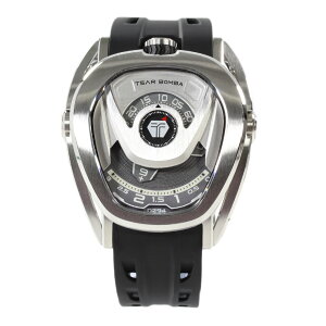 TSAR BOMBA TB8213A Silver Black �����Y ���A�N�^�[ �V���[�Y �����x�[�� �@�B�� �������� �I�[�g�}�`�b�N �r���v �v���[���g �M�t�g 1�N�ۏ� ��������