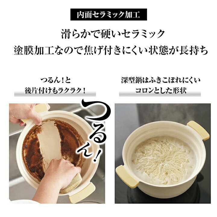 Dtnw セラミックフライパン モロッコ料理用 煮込み 耐熱 蓋付き 蒸し 小さなソース ガスコンロ対応 調理器具 多機能 (ブラッ