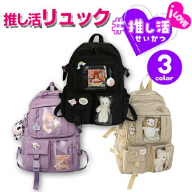推し入れ ぬいぐるみリュック 推し活リュック バッグ 透明 痛リュ 痛リュック ぬい ぬい痛 ぬいぐるみ 推し 推し活 推し活グッズ 収納 見せる バッグ リュック カバン おしゃれ メンカラ ストラップ グッズ収納 遠足 小学生リュック