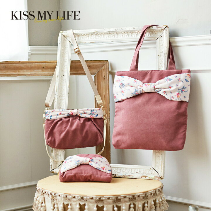 楽天市場 40 Off Ruban Tote Shoulder Porch 3set 蝶と薔薇 ピンクベージュ Kiss My Life キスマイライフ レディース 軽量 お洒落 福袋 旅行 プレゼント ギフト 帽子コーデ Kiss My Life 楽天市場店