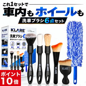 【ポイント10倍】 【楽天1位】 洗車ブラシ 傷つかない 6種類 6本セット 車 クリーニングブラシ 筆 柔らかい ディテールブラシ ホイール ボディ用 バイク 車内 車外 大掃除 ギフト 洗車グッズ 隙間 ソフト ロング トラック 豚毛 スタイリッシュ コンパクト
