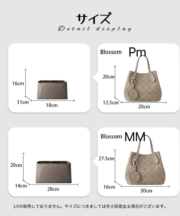 楽天市場】バッグインバッグ インナーバッグ ブロッサム blossom pm  