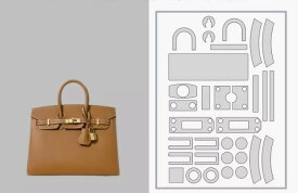 バッグ金具保護フィルム　エルメス バーキン　専用 2組セット　バッグお手入れ用品　バッグアクセサリー　バッグケア　バッグ保護