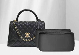 バッグインバッグ　シャネル ココハンドル　トップハンドル　　専用　インナーバッグ　高級ナイロン 収納 軽量 仕分け