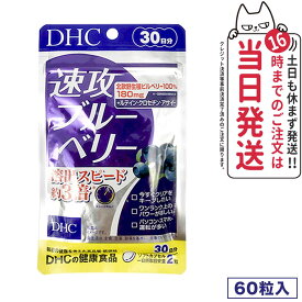 【賞味期限2027/03】ディーエイチシー DHC 速攻ブルーベリー 30日分 60粒 サプリメント 送料無料