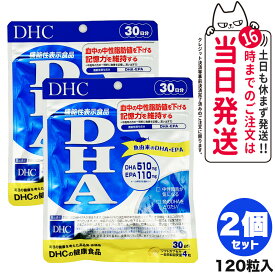 【2個セット 賞味期限2026/03】ディーエイチシー DHA 30日分 120粒 中性脂肪 記憶力 EPA サプリメント 送料無料