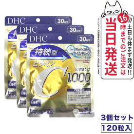 【3個セット 賞味期限2026/03】ディーエイチシー DHC 持続型ビタミンC 30日分 120粒 サプリメント 送料無料
