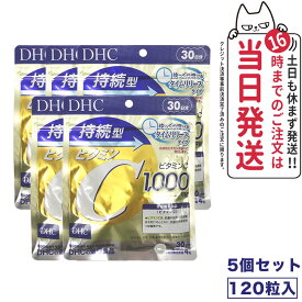 【5個セット 賞味期限2026/03】ディーエイチシー DHC 持続型ビタミンC 30日分 120粒 サプリメント 送料無料