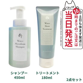 【2点セット】EVERMERE エバメール ウォーターマイクロフォーム シャンプー 450ml + ウォーターモイストトリートメント 180ml 低刺激 ヘアケア 送料無料