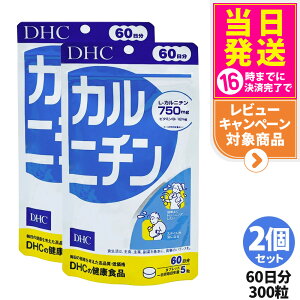 【2個セット 賞味期限2028/03】ディーエイチシー DHC カルニチン 60日分 300粒 サプリメント ダイエット 健康食品 健康サプリ 健康応援 マルチサプリ 送料無料