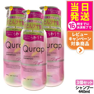 �y3�Z�b�g�z�L�����b�v ���b�s���O�R���g���[���V�����v�[ 440ml �{�� ��C �w�A�P�A �_���[�W �����_���[�W �ێ� �r�^�~��C�U���� QURAP ��������
