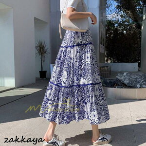 スカート ロング 花柄 柔らか ボトムス レディース ロングスカート マキシ丈 シンプル 無地 カジュアル 着痩せ コーデ 春 夏 秋20代 30代 40代 50代 通勤通学