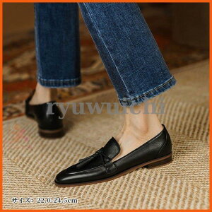 パンプス ローヒール ぺたんこ ローファー タッセル ぺたんこ フラットシューズ 通勤 通学 ブラック レディース靴 20代 30代 40代 50代