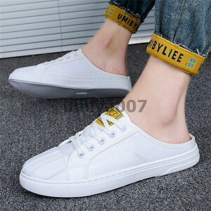 スニーカー メンズ シューズ 靴 白スニーカー キャンバス ローカット ウォーキング スリッパ 通学 紳士靴 黒 白 おしゃれ