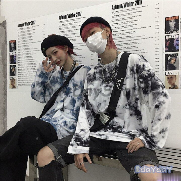 楽天市場】タイダイ Tシャツ メンズ レディース 長袖 ロング丈 