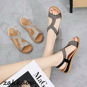 楽ちん煌めきサンダル ビーチサンダル レディース 厚底 4cmヒール 歩きやすい ローヒール ストラップ おしゃれ かわいい 軽量 滑り止め 疲れない 通勤 通学 美脚