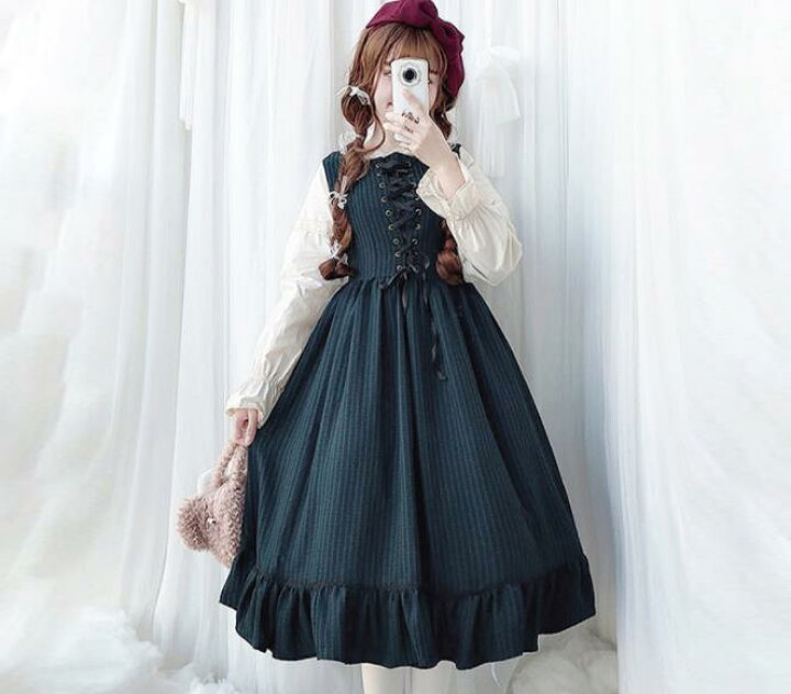 楽天市場 Lolita系 長袖 ワンピース ロリータ トップス 萌え レディース ゴスロリ ロリータファッション 変装 トップスコスプレ ハロウィン クリスマス Tokiwa３３