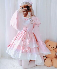 Lolita系　長袖/ワンピース　ロリータ トップス 萌え レディース ゴスロリ ロリータファッション　変装　トップス　コスプレ　ハロウィン クリスマス