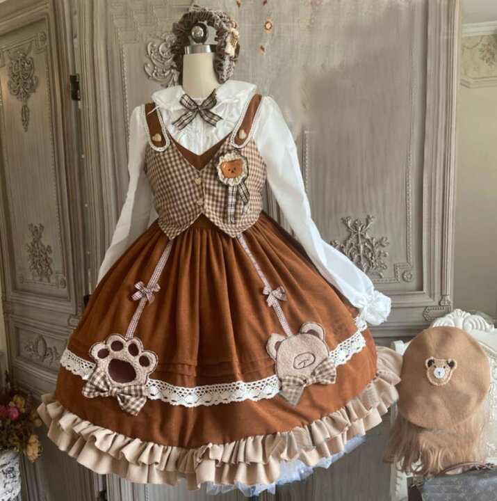 楽天市場】新発限定/Lolita系//探偵熊// JSK ドレス変装/ロリータ 