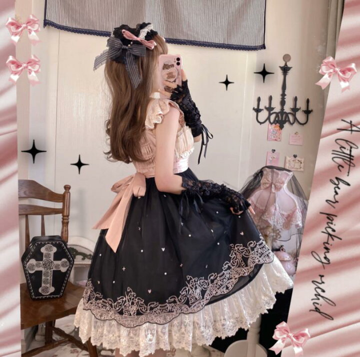 楽天市場】新発限定/Lolita系/鈴蘭/森系/JSK/OP/ワンピース/ドレス変装 