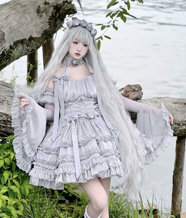 楽天市場】新発/数量限定/Lolita系 虹と兎/ワンピース jsk OP 日常 