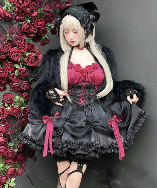 楽天市場】新発/数量限定/Lolita系 薔薇/ワンピース jsk OP 日常 写真 