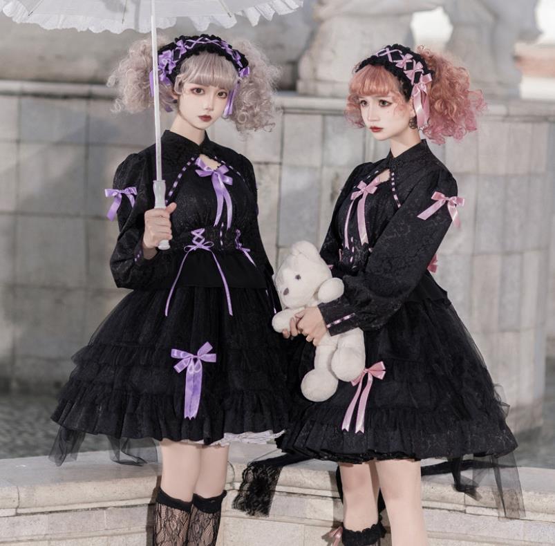 LO624 lolita オリジナル 洋服 ロリータ ワンピース フルセット