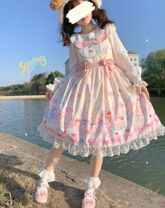 楽天市場】/新発/数量限定/Lolita系 /長袖//ワンピース jsk OP 日常 