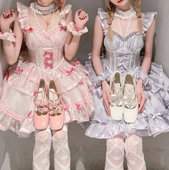 楽天市場】新発/数量限定/Lolita系/中袖/opワンピース jsk 日常 写真 
