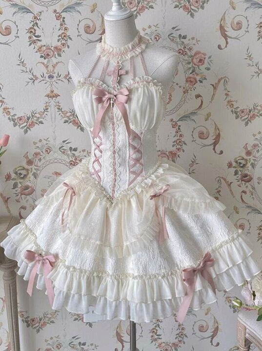 楽天市場】新発/数量限定/Lolita系/中袖/opワンピース jsk 日常 写真  