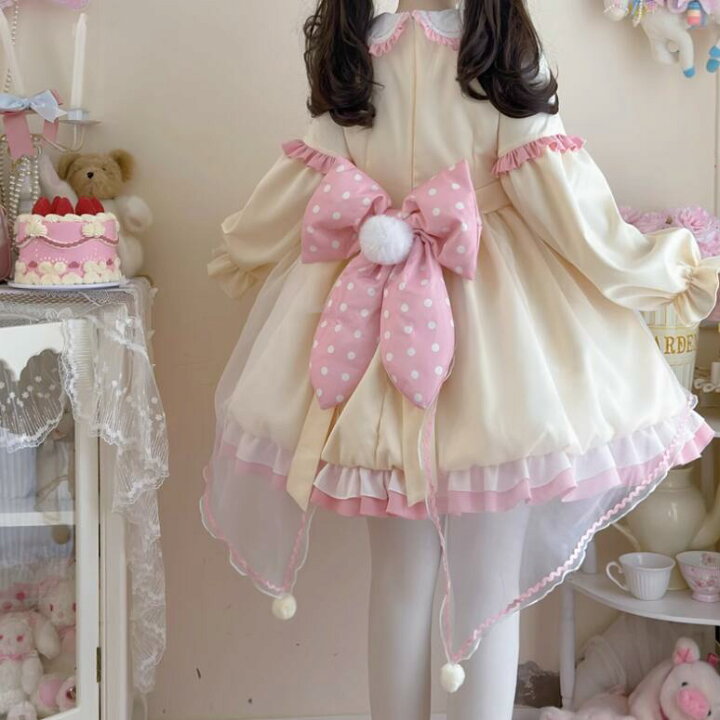楽天市場】新発//メイド服//Lolita系/opワンピース 長袖 jsk 日常 写真 