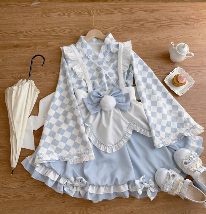楽天市場】/新発//Lolita系 4点セット/上下セット スカート 浴衣 和風