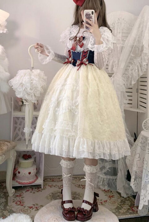 楽天市場】新発/数量限定/Lolita系 白姫のお茶会/ワンピース jsk 日常 