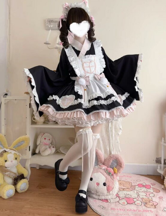 楽天市場】/新発/猫爪/Lolita系 4点セット/上下セット スカート 浴衣 