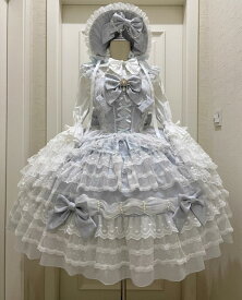 /新発/数量限定/Lolita系 /宮庭ドレス/ワンピース　jsk　OP　日常　写真　舞台　変装/ロリータ トップス 萌え ゴスロリ ロリータファッション　 吊りスカート 　花嫁洋服 ウエディングドレス　人形ドレス ハロウィン 　バレエ ティアードスカート　ティアードスカート