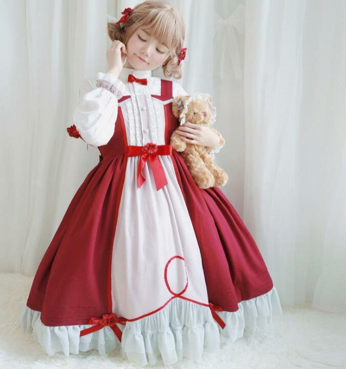 楽天市場】送料無料/Lolita系 長袖/ワンピース ロリータ トップス 萌え 