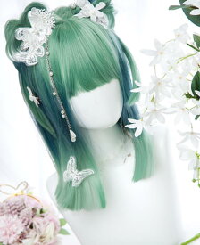 長42cm/変装　Lolita系　ウィッグ ロリータ 原宿風 かつら 前髪 レディース コスプレウィッグ 耐熱ウィッグ コスチューム 仮装 大人用