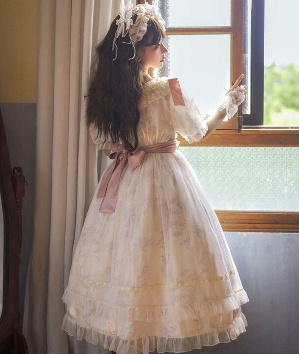 楽天市場】2022夏/新発/数量限定/Lolita系 花嫁お茶会/ワンピース jsk  