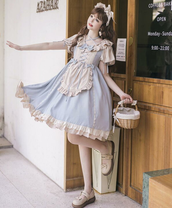 楽天市場】2022夏/新発/数量限定/Lolita系 お茶会/ワンピース jsk 日常  