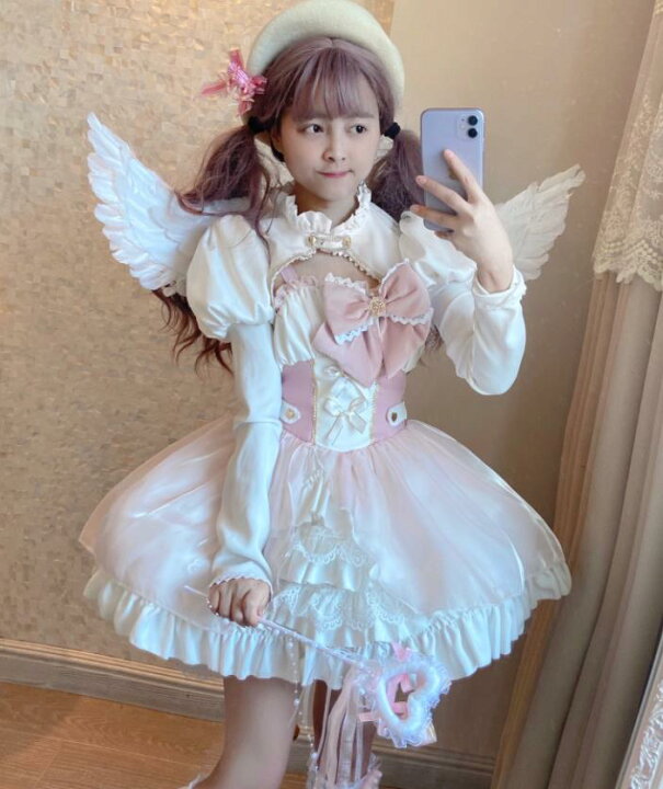 楽天市場】新発/数量限定/Lolita系 桜のドレス/ワンピース OP ドレス 