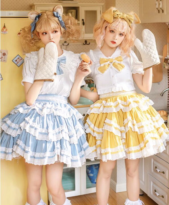 楽天市場】/新発/数量限定/Lolita系 三段式/スカート 日常 写真 舞台  