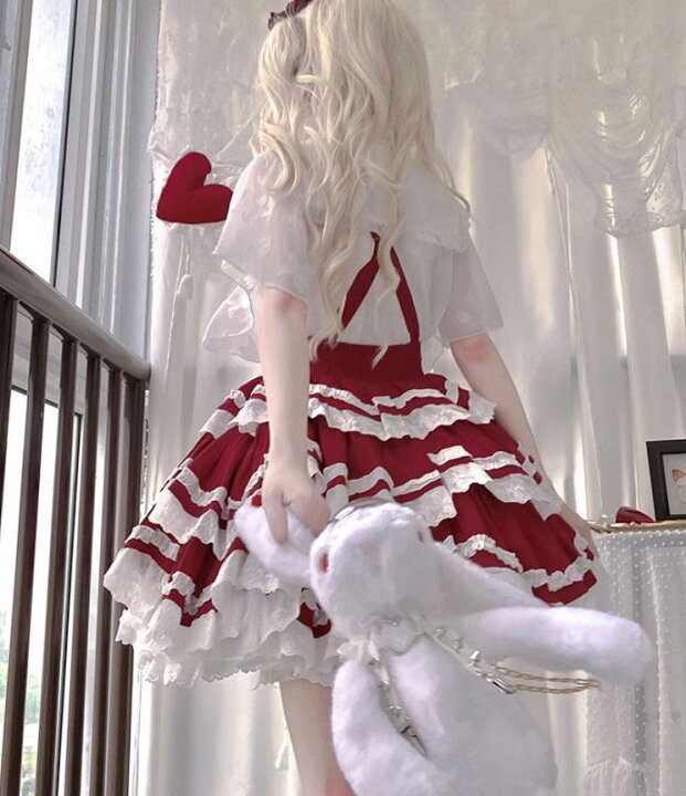 楽天市場】/新発/数量限定/Lolita系 三段式/スカート 日常 写真 舞台  