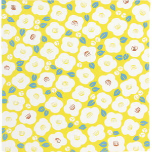 【送料無料・包装無料・のし無料】ちりめん風呂敷 白椿 41304803(B5)