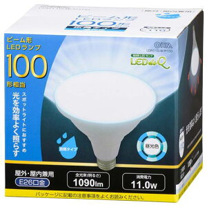 OHM �I�[���d�@�@LED�d�� �r�[�������v�` �L�p�i100�`����/1090lm/�����F/E26/�h�J�^�C�v�j LDR11D-W/P100