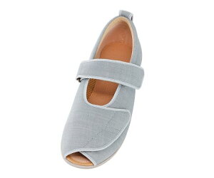 リハビリシューズお出かけ用 オープンマジック(5E)グレー 3L 25.0〜25.5cm 7031