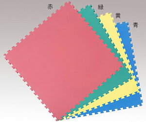 カラーユニットマット 緑色4枚 1000×1000×15mm×4枚 居室備品 介護用品【お取寄品 納期約30日営業日】
