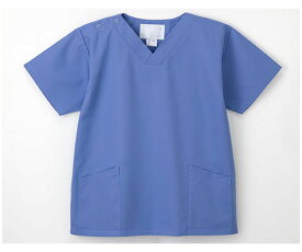手術衣 （男女兼用上衣） ブルー M　4545516025452