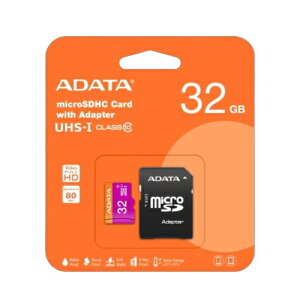 ADATA microSDHCJ[h 32GB AUSDH32GUICL10-RA1 Class10 UHS-I A_v^t