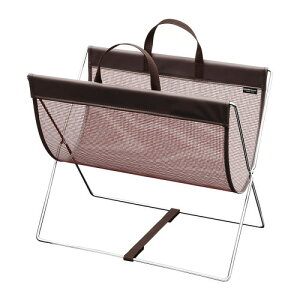 サキ SAKI 持ち手付きで移動がしやすい セルフワゴン ブラウン 430×250×390mm R-358BR 店舗備品 介護用品